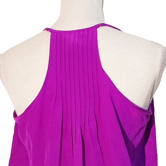 Lilly Pulitzer Minda 100% Silk Sleeveless Dress w/ Pintuck Pleats - Picture 7 of 10